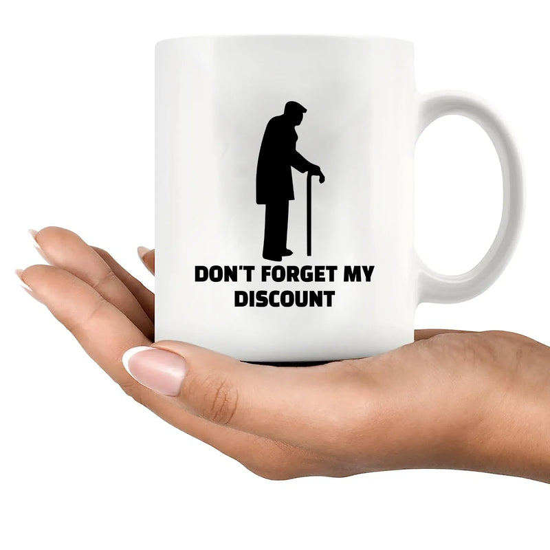 Don't Forget My Discount Ceramic Mug 11 oz White - Panvola