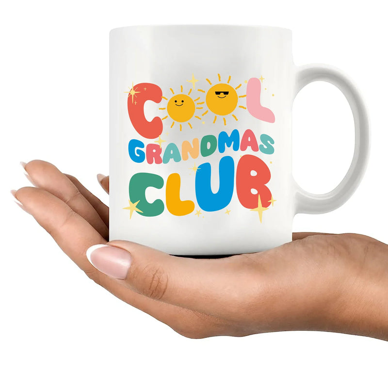 Cool Grandma Club Ceramic Mug 11 oz White - Panvola