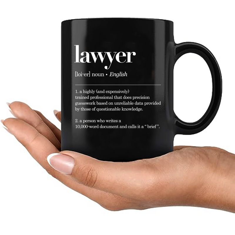 Lawyer Definition Ceramic Mug 11 oz Black