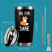 Oh For Fox Sake Vacuum Insulated Tumbler - Panvola