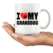 I Love My Granddog Ceramic Mug 11 oz White - Panvola