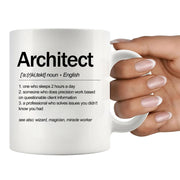 Architect Definition Ceramic Mug 11 oz white - Panvola