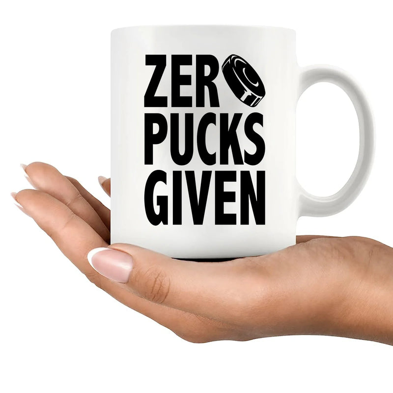 Zero Pucks Given Ceramic Mug 11 oz White - Panvola