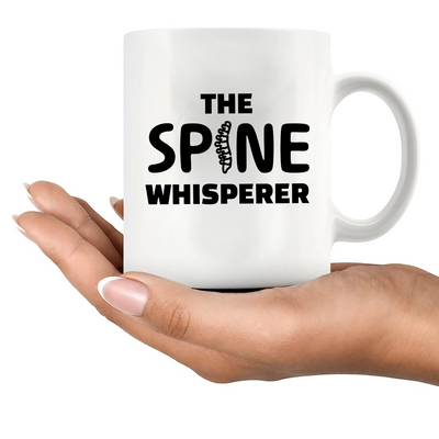 The Spine Whisperer Ceramic Mug 11 oz White