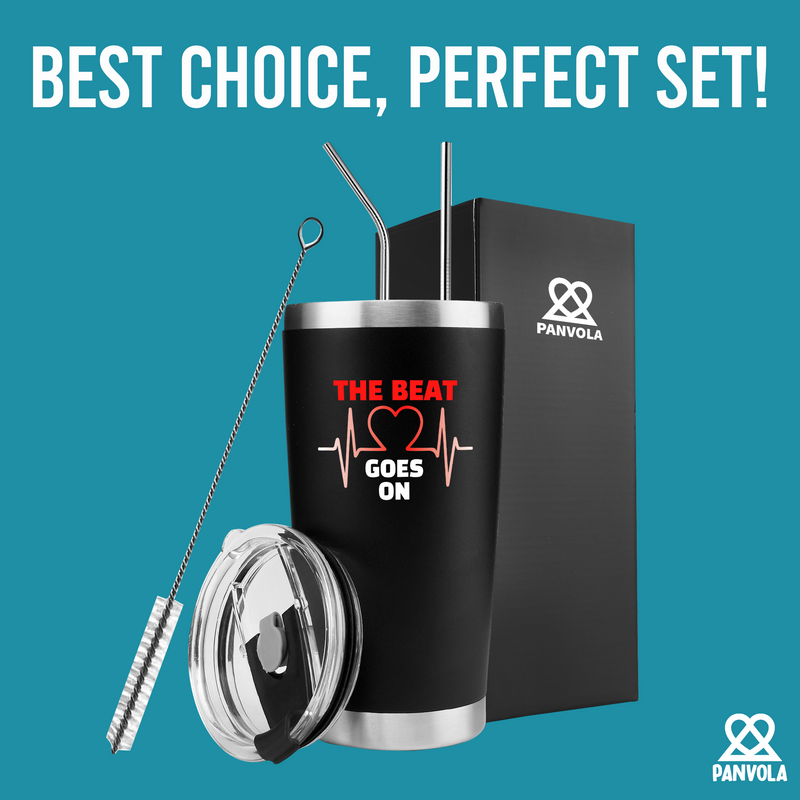 Panvola The Beat Goes On Heart Surgery Gifts Tumbler