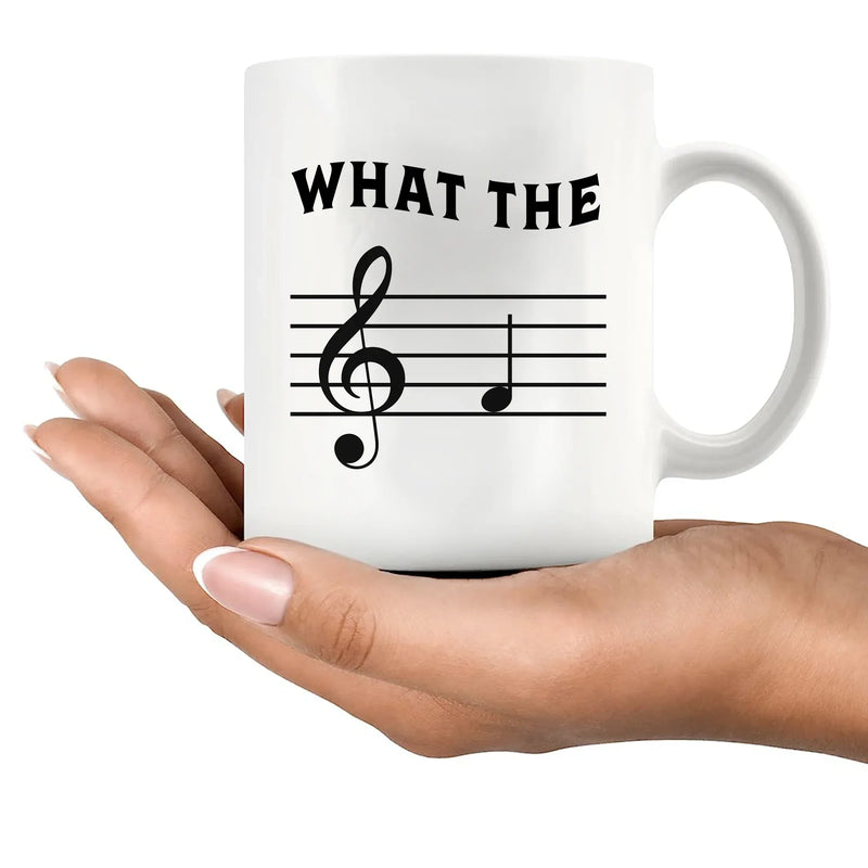 What the F Ceramic Mug 11 oz White - Panvola