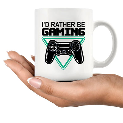 I’d Rather Be Gaming Ceramic Mug 11 oz White