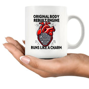 Original Body Rebuilt Engine Ceramic Mug 11 oz White - Panvola