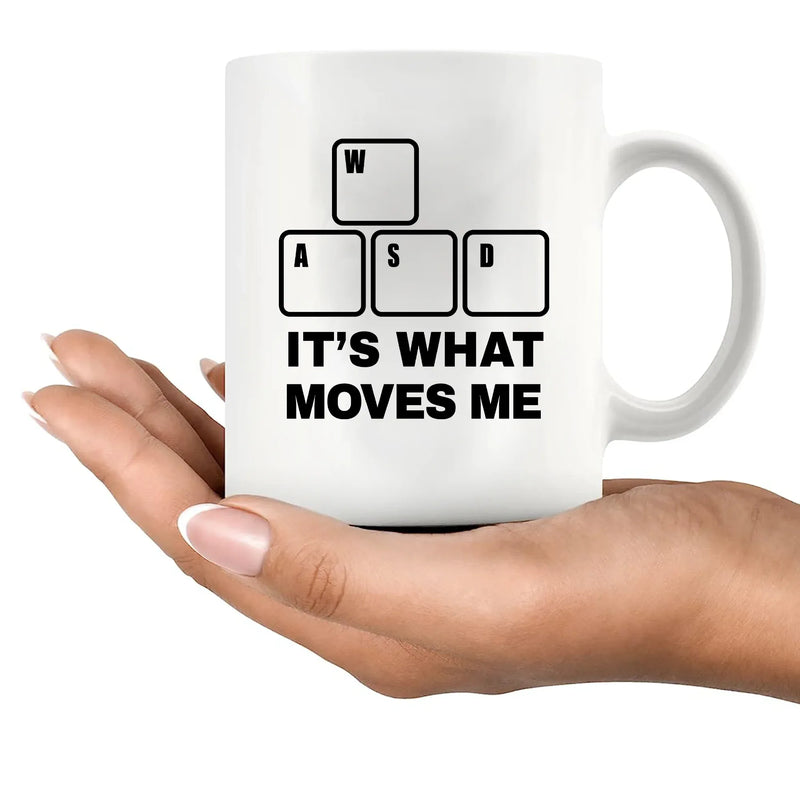 It’s What Moves Me Ceramic Mug 11 oz White - Panvola