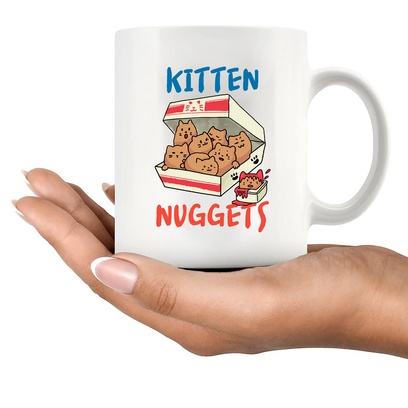 Kitten Nuggets Ceramic Mug 11 oz Whte