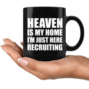 Heaven Is My Home Ceramic Mug 11 oz Black - Panvola