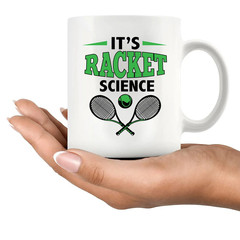 It's Racket Science Ceramic Mug 11 oz White - Panvola