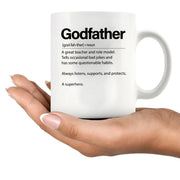 Godfather Definition Mug 11 oz White - Panvola