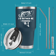 I'd Rather Be Fishing Vacuum Insulated Tumbler - Panvola
