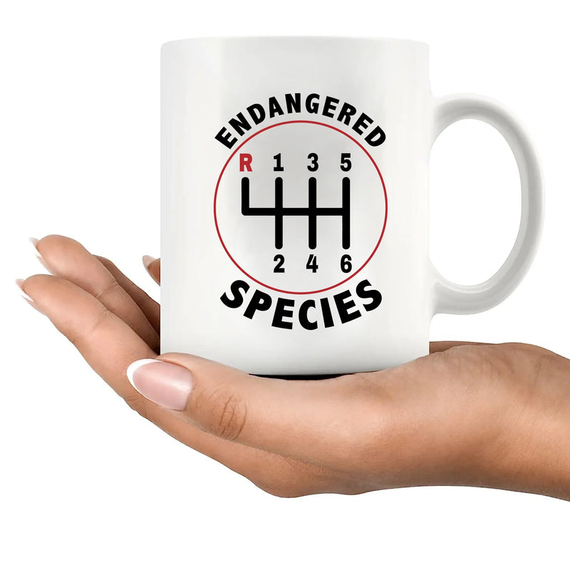 Endangered Species Ceramic Mug 11 oz White - Panvola