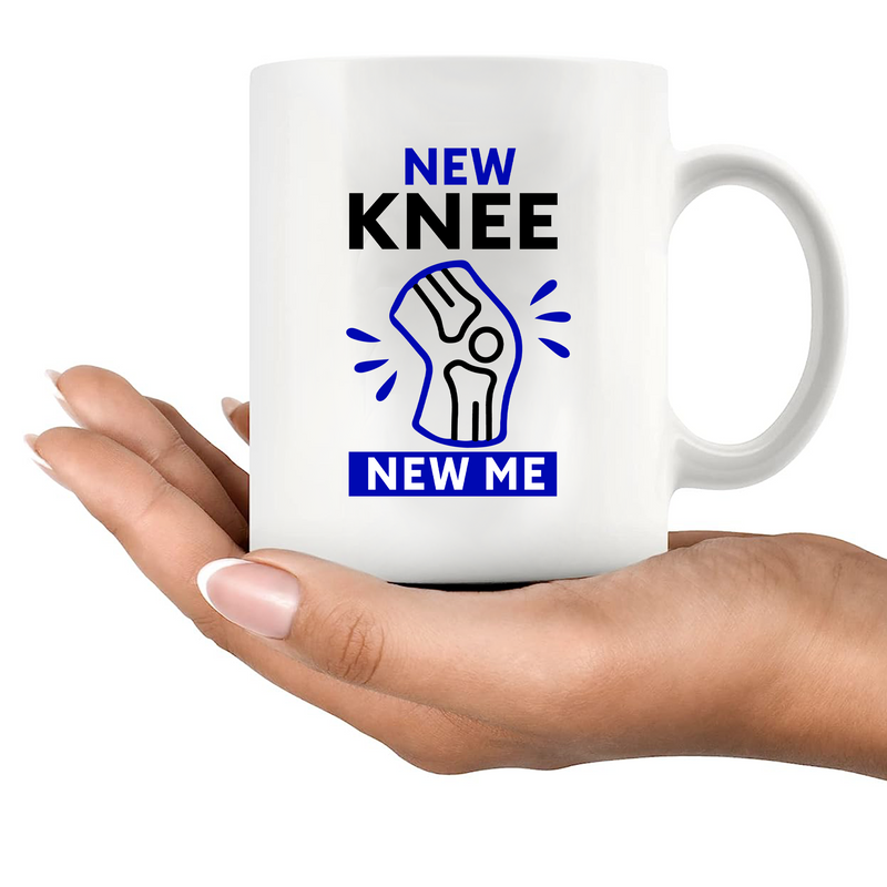 New Knee New Me Ceramic Mug 11 oz White