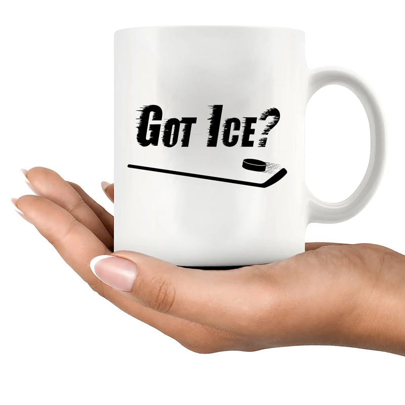 Got Ice? Ceramic Mug 11 oz White - Panvola
