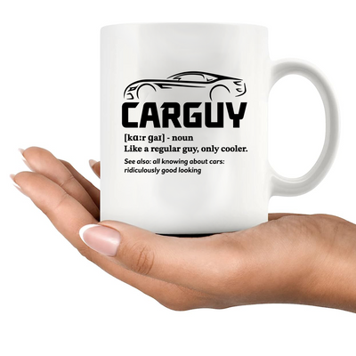 Car Guy Definition Ceramic Mug 11 oz White