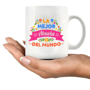 La Mejor Abuela Del Mundo Ceramic Mug 11 oz White - Panvola