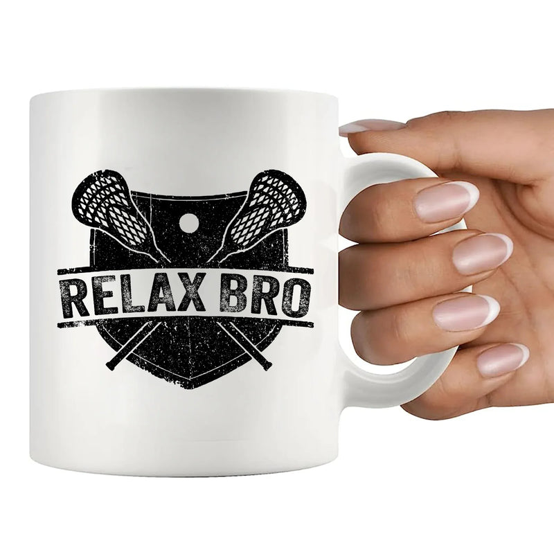 RELAX BRO Ceramic Mug 11 oz White - Panvola