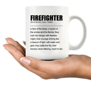 Firefighter Definition Mug 11oz White - Panvola