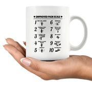 Improved Pain Scale Ceramic Mug 11 oz Whte - Panvola