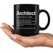 Architect Definition Ceramic Mug 11 oz Black - Panvola