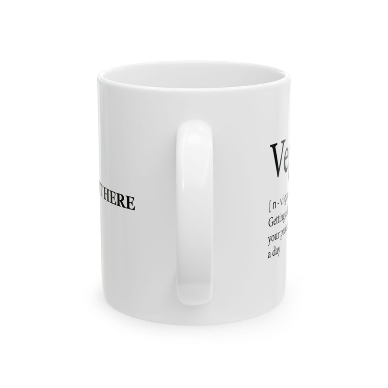 Personalized Vegan Definition Ceramic Mug 11 oz White