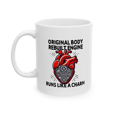 Personalized Original Body Rebuilt Engine Customized Ceramic Mug 11 oz White