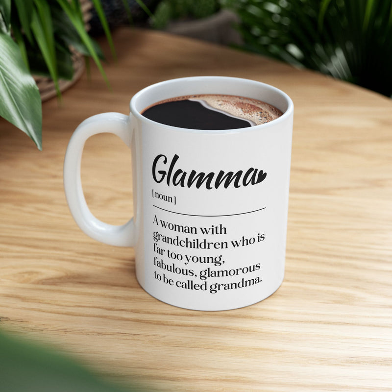 Personalized Glamma Definition Customized Ceramic Mug 11 oz White