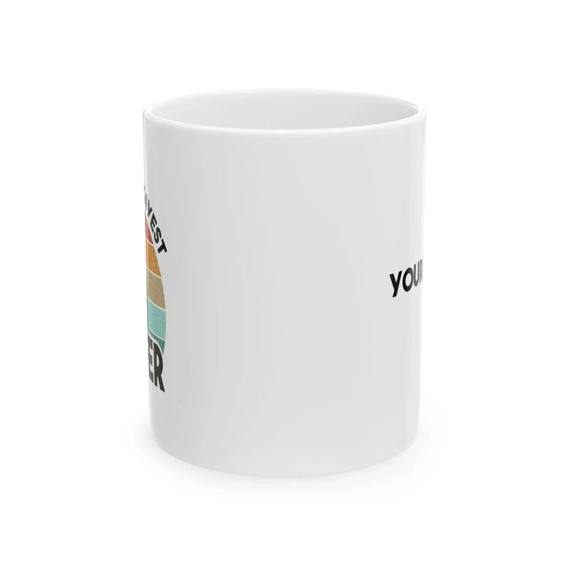 Personalized World's Okayest Golfer Ceramic Mug 11 oz White - Panvola