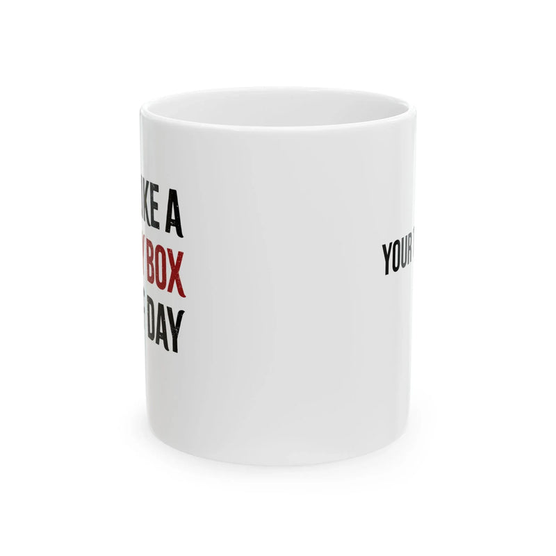 Personalized Scared Bowling Pins Customized Ceramic Mug 11 oz White - Panvola