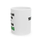 Personalized Look Like I'm Listening to You But in My Head I'm Golfing Customized Ceramic Mug 11 oz White - Panvola