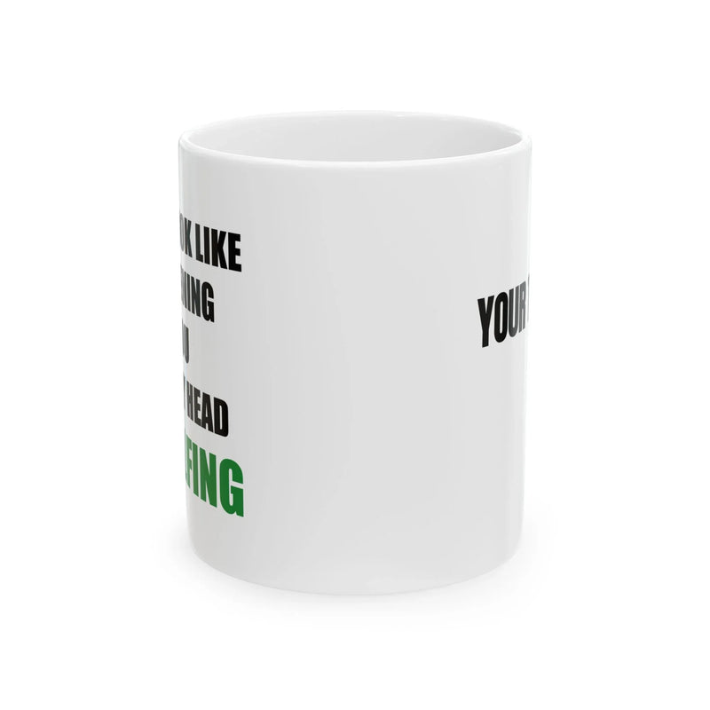 Personalized Look Like I'm Listening to You But in My Head I'm Golfing Customized Ceramic Mug 11 oz White - Panvola