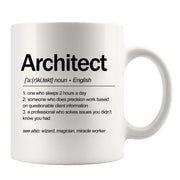 Architect Definition Ceramic Mug 11 oz white - Panvola