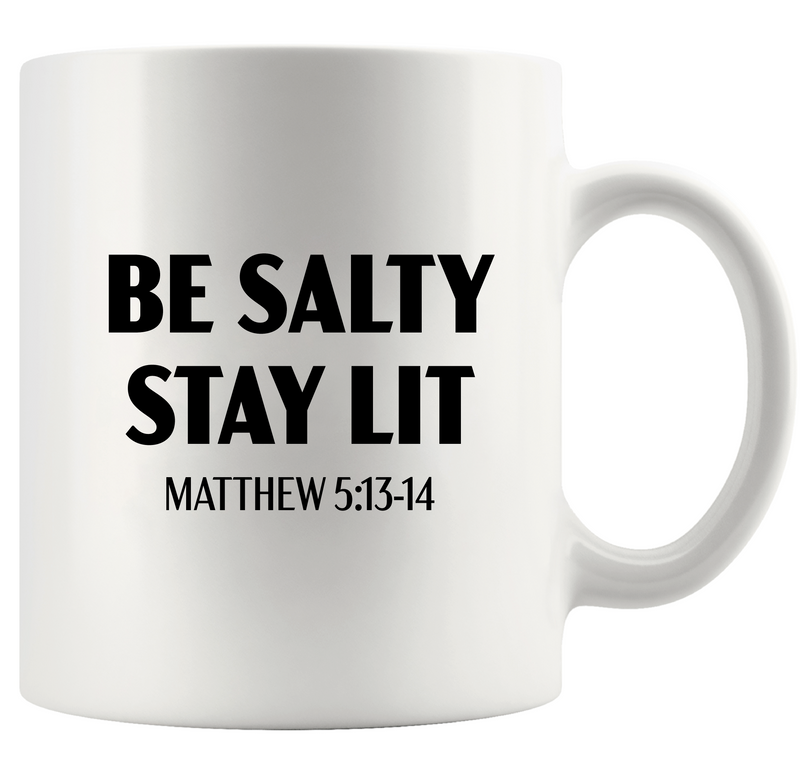 Be Salty Stay Lit Ceramic Mug 11 oz White