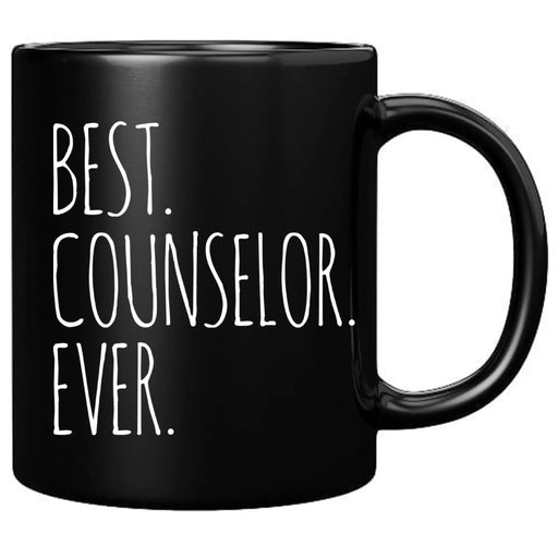 Best Counselor Ever Ceramic Mug 11 oz Black - Panvola