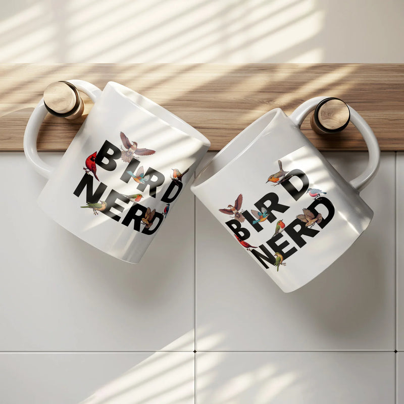 Bird Nerd Ceramic Mug 11 oz White - Panvola