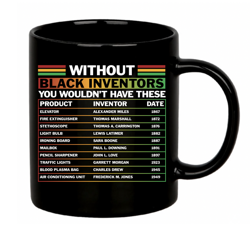 Black Inventors Ceramic Mug 11 oz Black