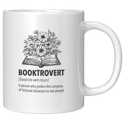 Booktrovert Book Lover Gifts Coffee Mug 11oz White