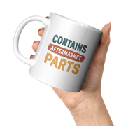 Contains Aftermarket Parts Ceramic Mug 11 oz White - Panvola