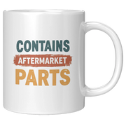 Contains Aftermarket Parts Ceramic Mug 11 oz White - Panvola