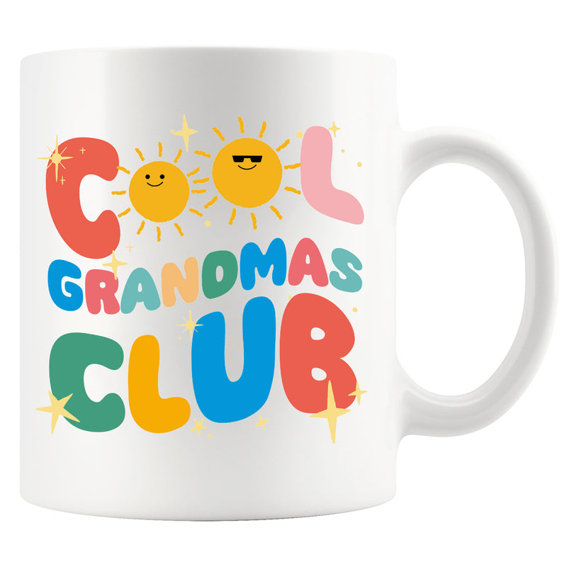 Cool Grandma Club Ceramic Mug 11 oz White