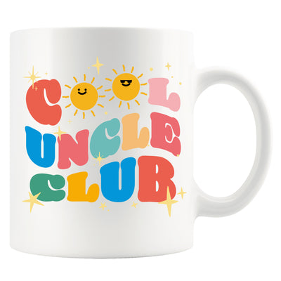 Cool Uncle Club Uncle Gifts Ceramic Mug 11 oz White