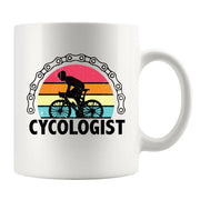 Cycologist Ceramic Mug 11 oz White - Panvola