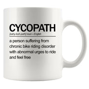 Cycopath Definition Ceramic Mug 11 oz White.