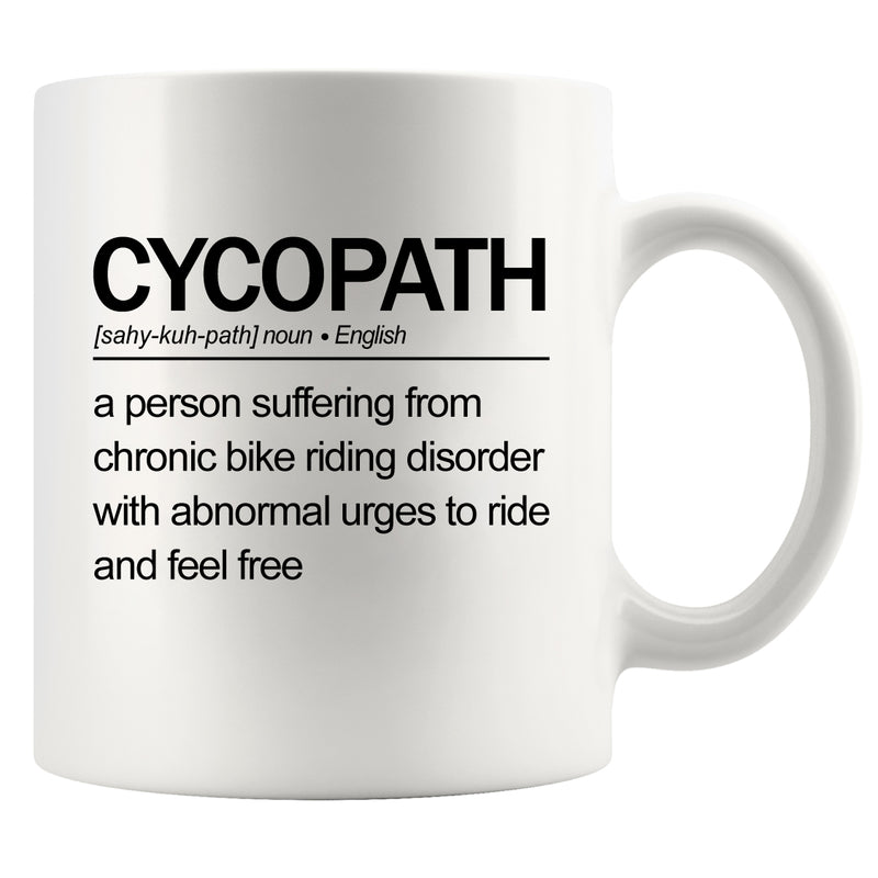 Cycopath Definition Ceramic Mug 11 oz White