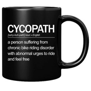 Cycopath Definition Mug 11 oz Black - Panvola