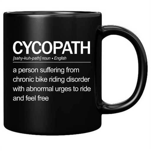 Cycopath Definition Mug 11 oz Black - Panvola