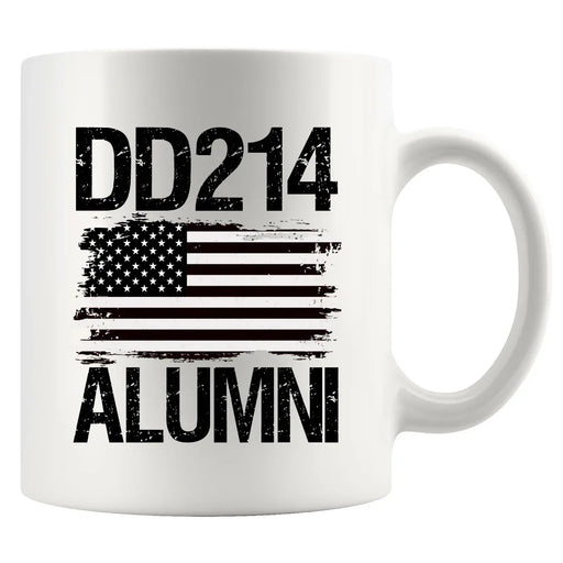 DD214 Alumni Ceramic Mug 11 oz White - Panvola
